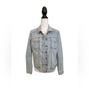 Cropped denim jean jacket